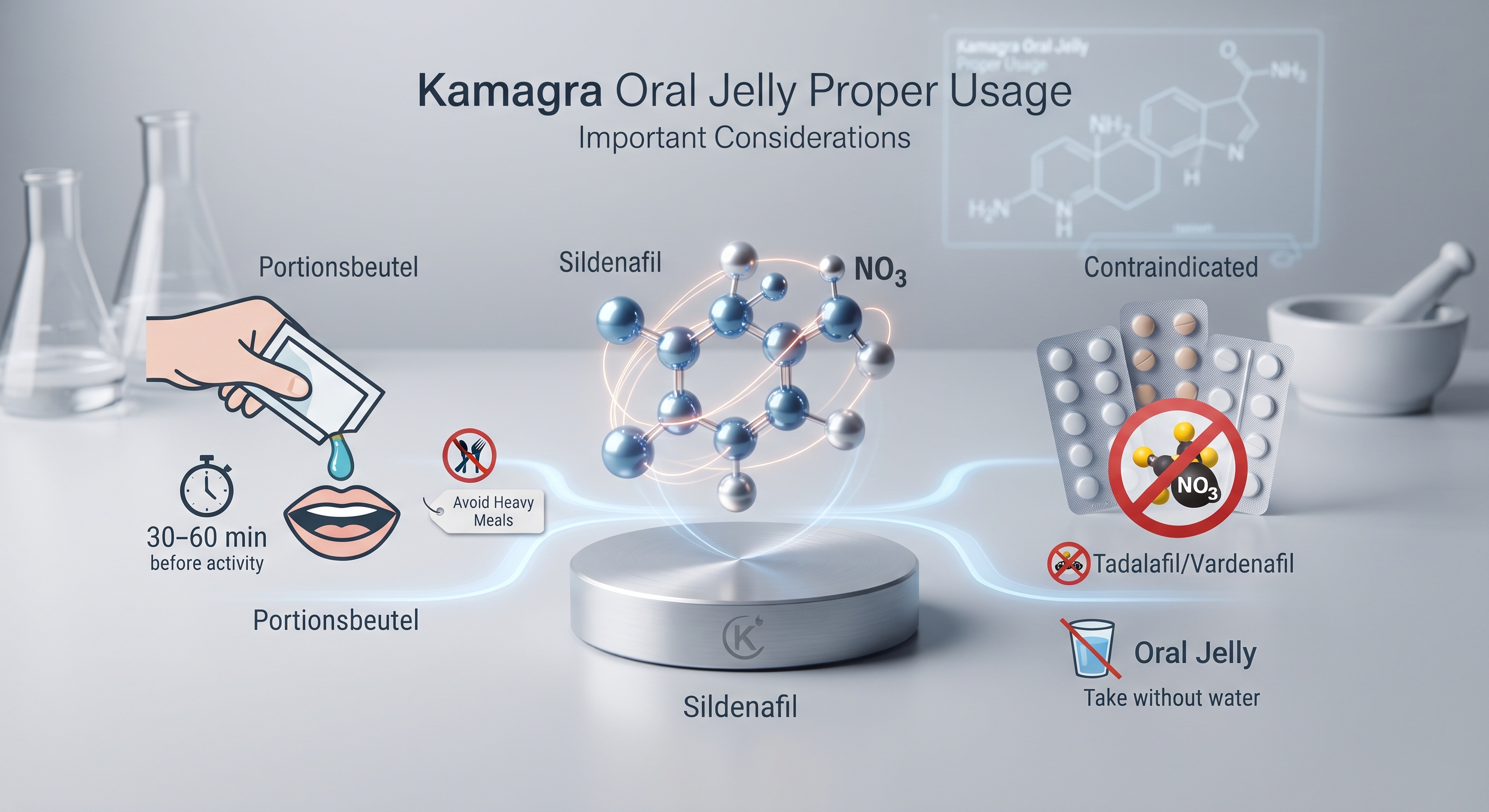 Kamagra Oral Jelly Einnahme: Anwendung und Dosierung