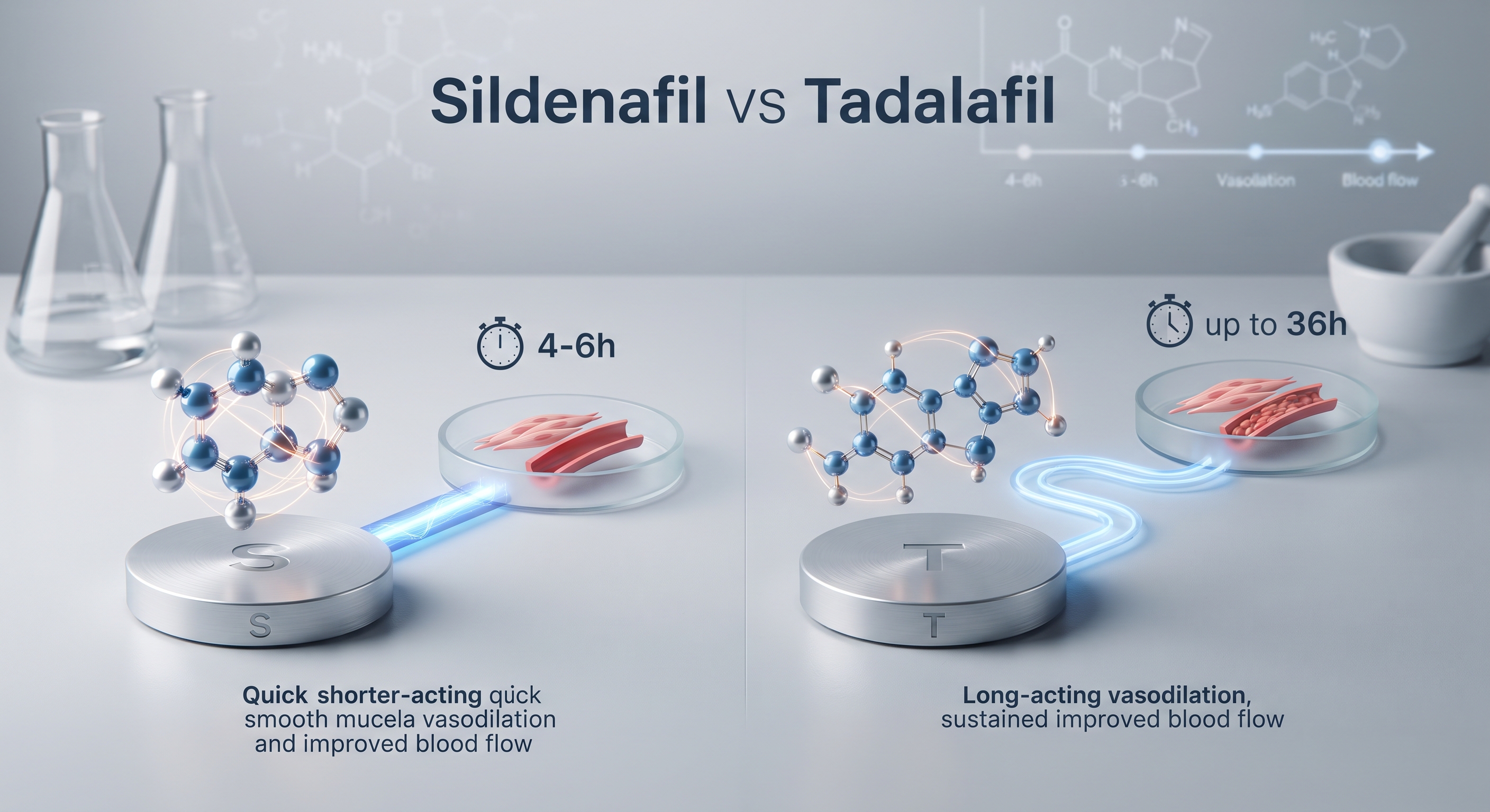 Sildenafil vs. Tadalafil