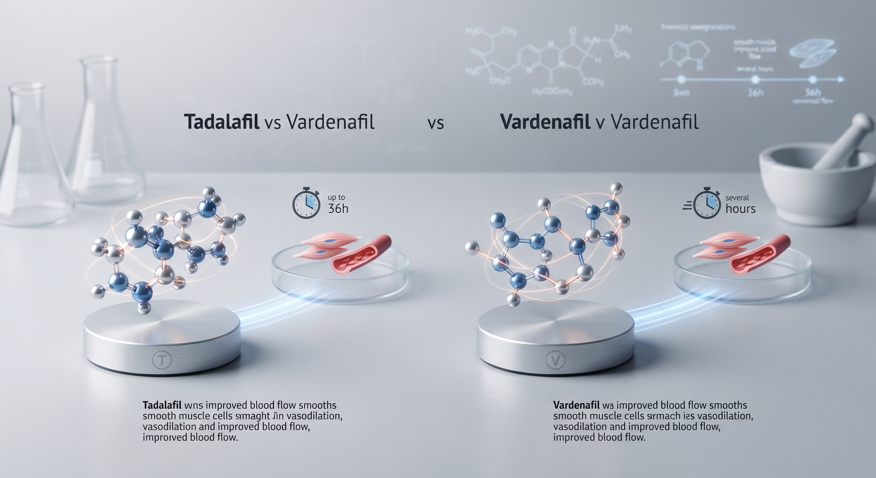 Tadalafil vs. Vardenafil: Was ist der Unterschied?